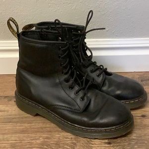 Dr Martens 1460 J Junior Combat Boots Lace Up Zipper Size 4 men Size 5 women